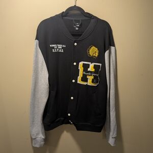 Black and Gray Varsity Jacket